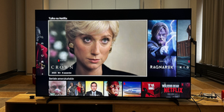 98-inch TCL TV on the Netflix home page