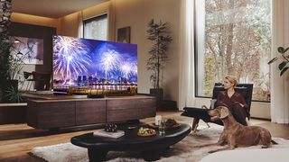 Samsung TV in a living room