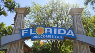 Florida welcome sign