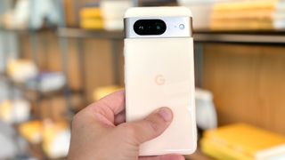 Google Pixel 8 back showing camera