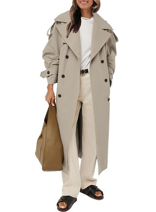 Oversized Long Trench Coat