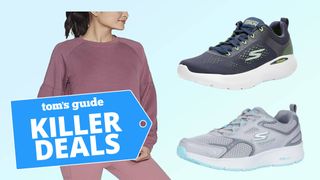 Skechers main image with killer deals tag