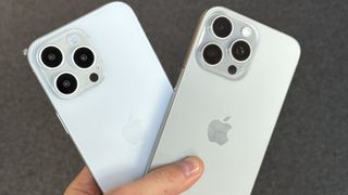 iPhone 16 Pro Max dummy alongside iPhone 15 Pro Max