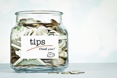 image of a tip jar