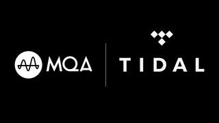 Tidal and MQA logos on a black background