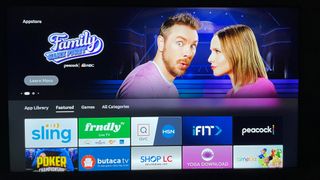 Amazon Fire TV home screen