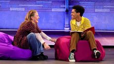 Victoria Clark and Justin Cooley of the cast of “Kimberly Akimbo” perform onstage during The 76th Annual Tony Awards at United Palace Theater on June 11, 2023