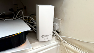 Community Fibre Linksys router in situ