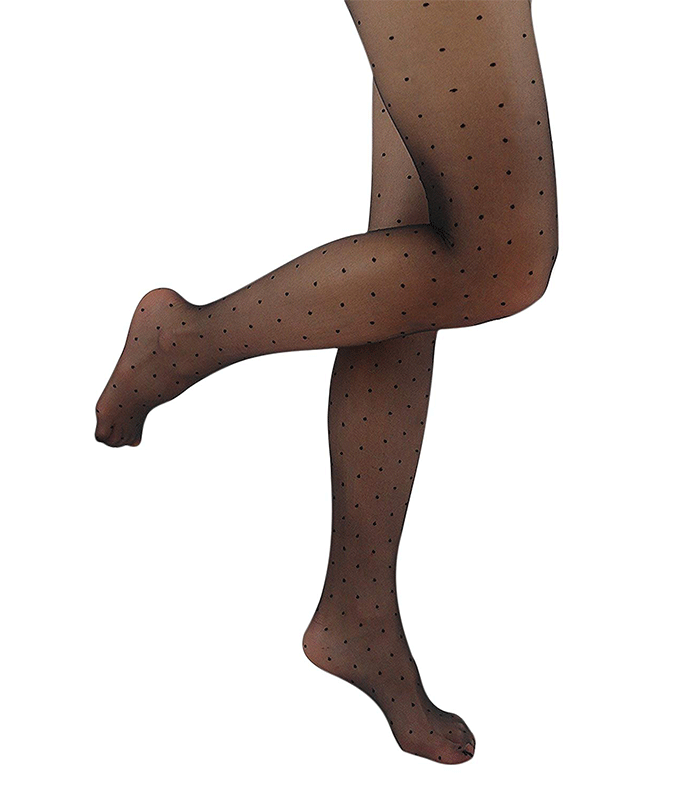 YourTights + Sheer Dots Black Tights