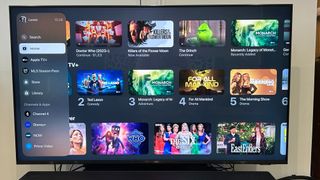 Apple TV home screen