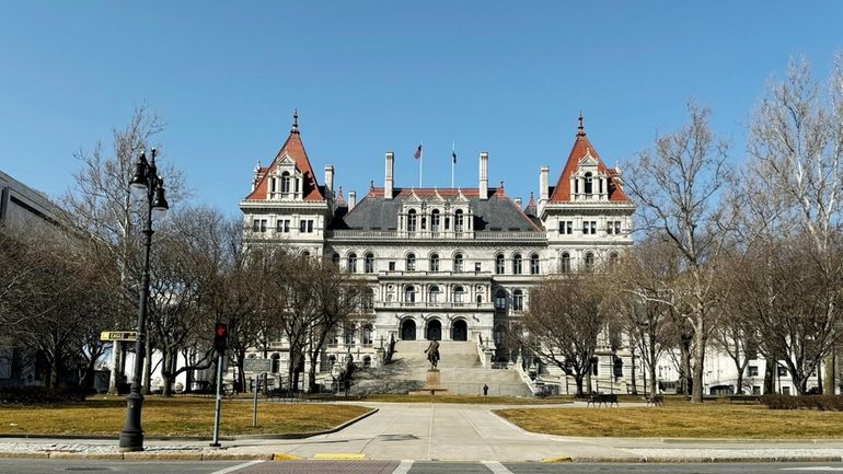 The New York State Capitol in Albany as seen on Feb. 25.