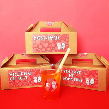 Personalised Love Bubble Tea Kit, 3 of 4