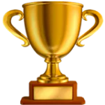 A trophy emoji