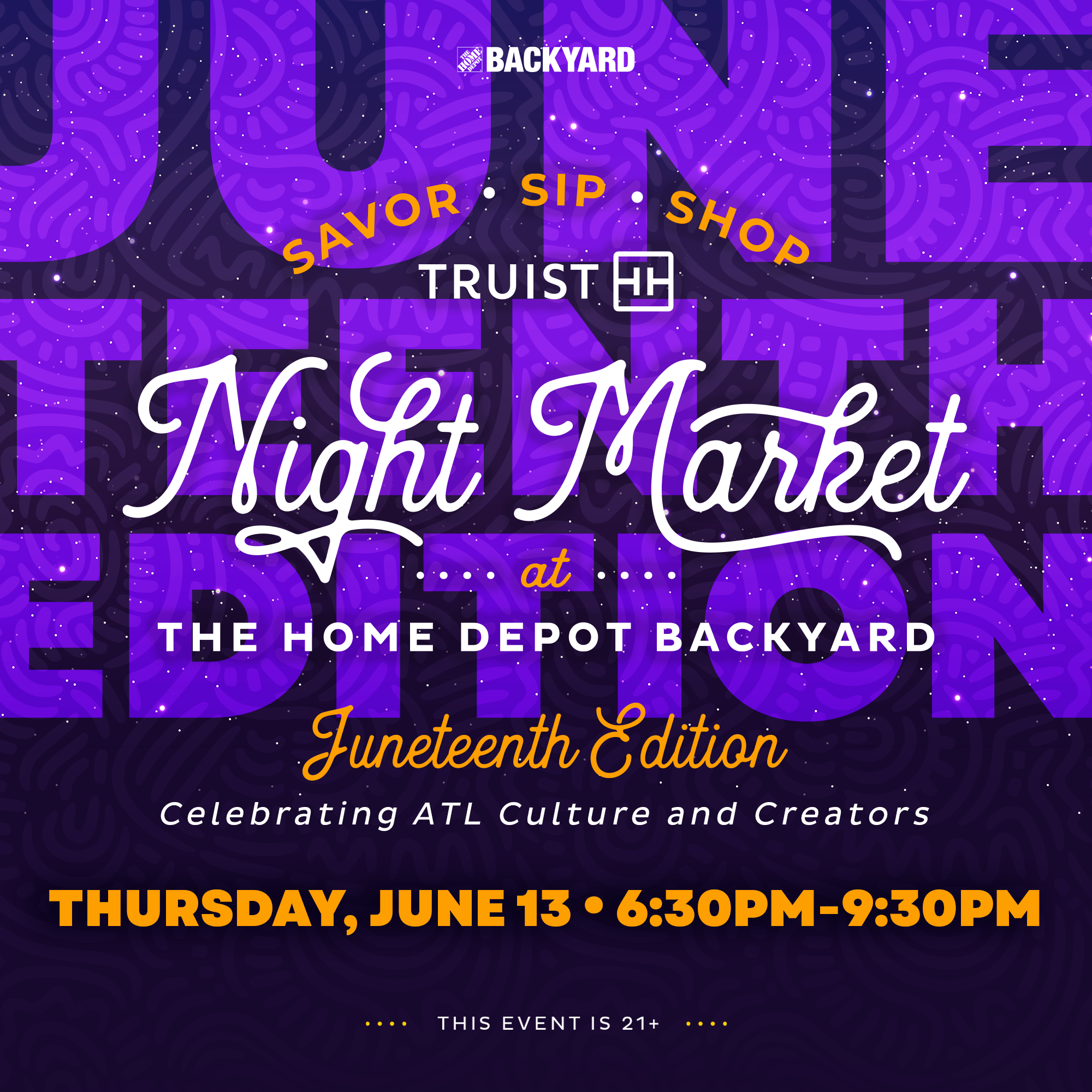 The Home Depot Backyard to Host Truist Night Market and Free Community Programming in Celebration of Juneteenth