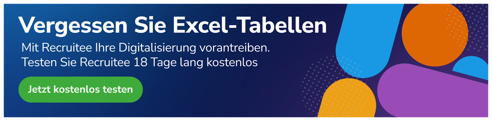 Vergessen sie excel-tabellen