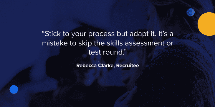 Video interview quote from Rebecca clarke