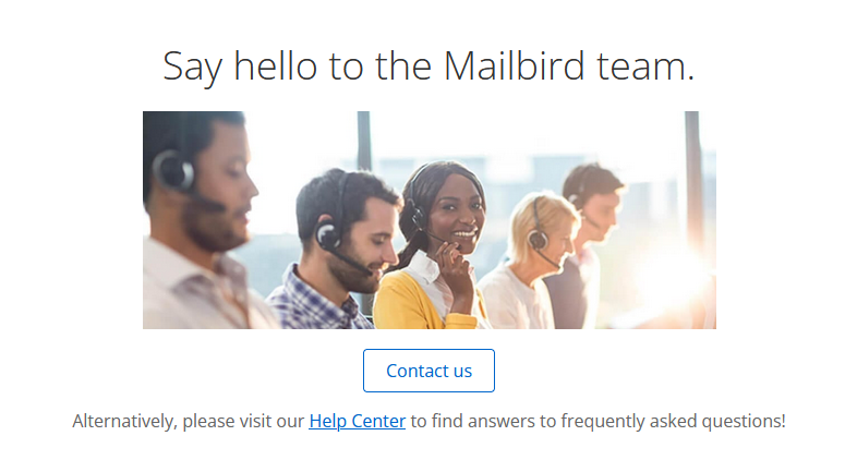 Mailbird help center