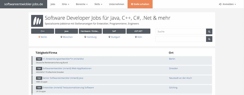 softwareentwickler-jobs Startseite