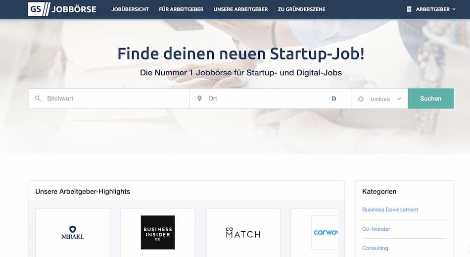 Recruiting.Gruenderszene Startseite