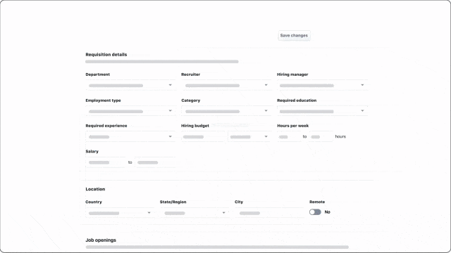 Recruitee requisition approval