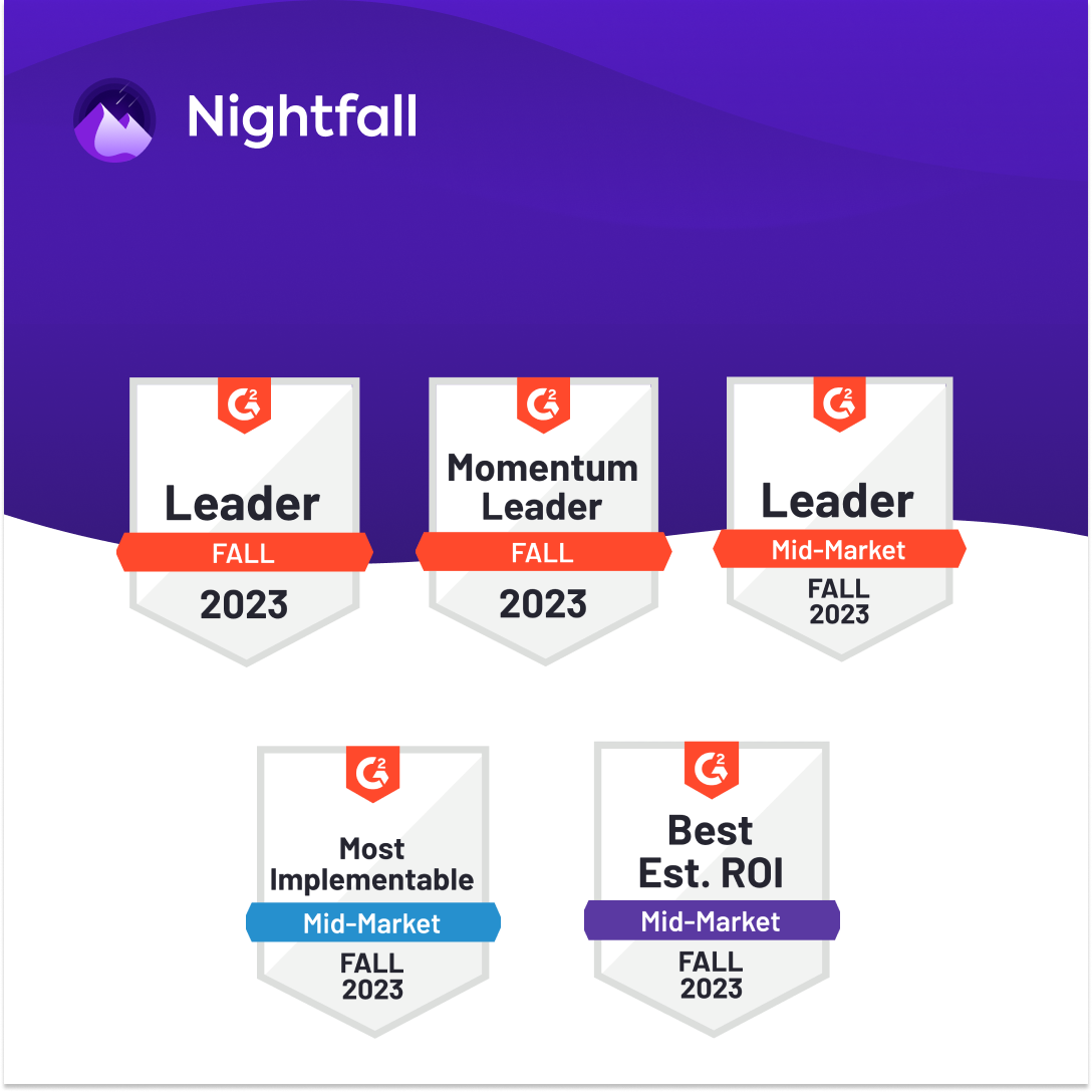 Nightfall Named A Leader in Data Loss Prevention (DLP) by G2