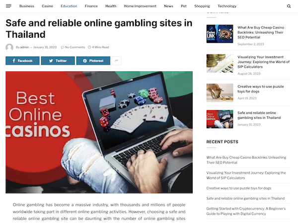 Gambling seo UPSEO