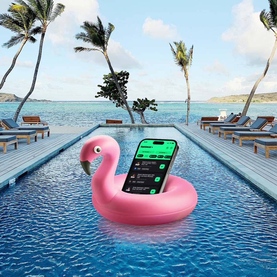 Optimal Bets app in flamingo pool float