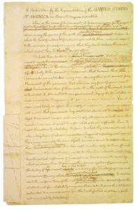 Rough draft Declaration of Independence