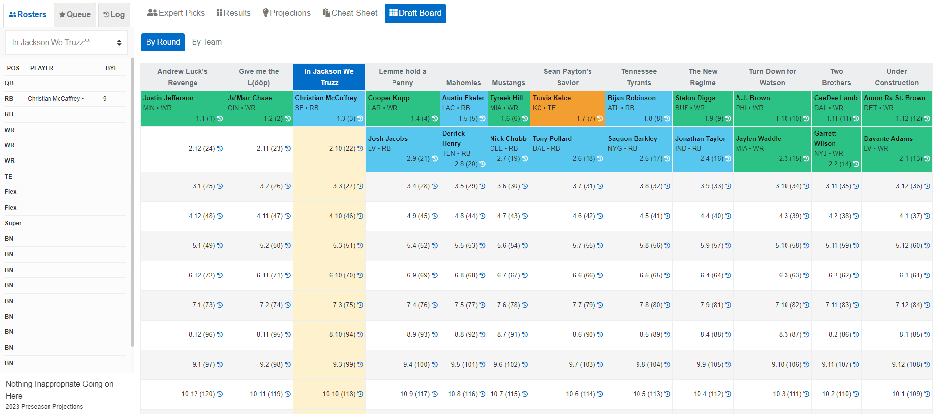 Draft-Assistant-Live-Draft-Board