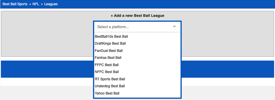 Team-Sync-League-Selection