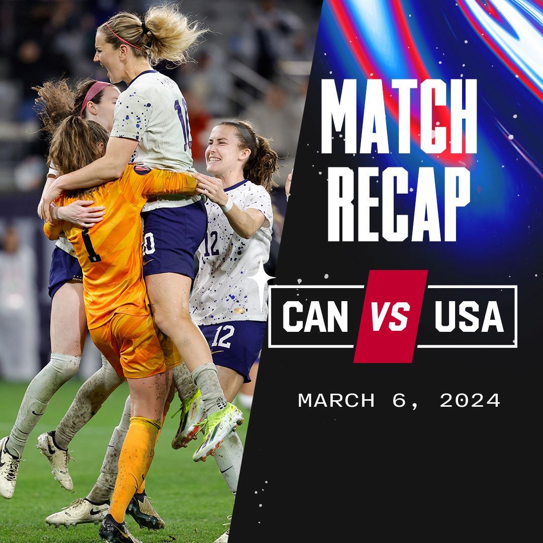 concacaf w gold cup semifinal uswnt vs canada score stats goals match recap