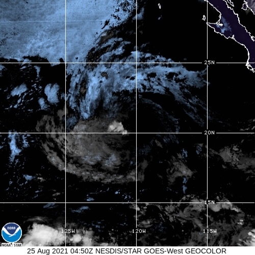 Post-tropical Cyclone Marty at 20.5°N - 119.2°W