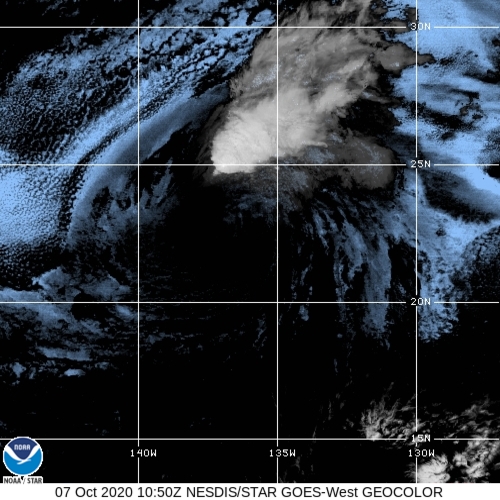 Post-tropical Cyclone Marie at 22.5°N - 136.2°W