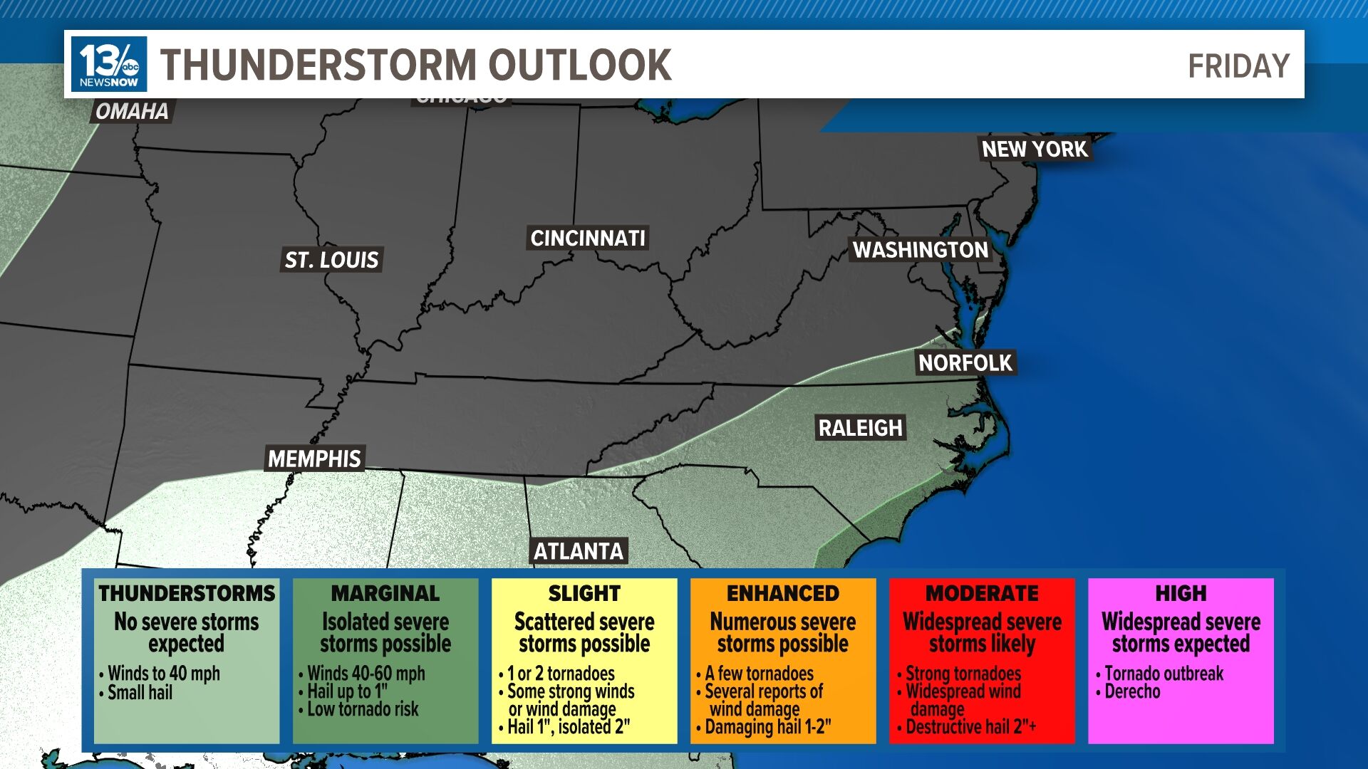 Severe Storm Outlook - Today