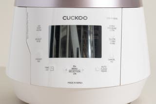 An image of the front of the Cuckoo CRP-P1009S rice cooker