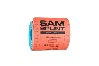 A rolled 36 inch Sam Splint.