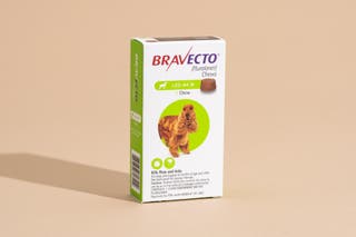 A box of Bravecto Chew for Dogs.