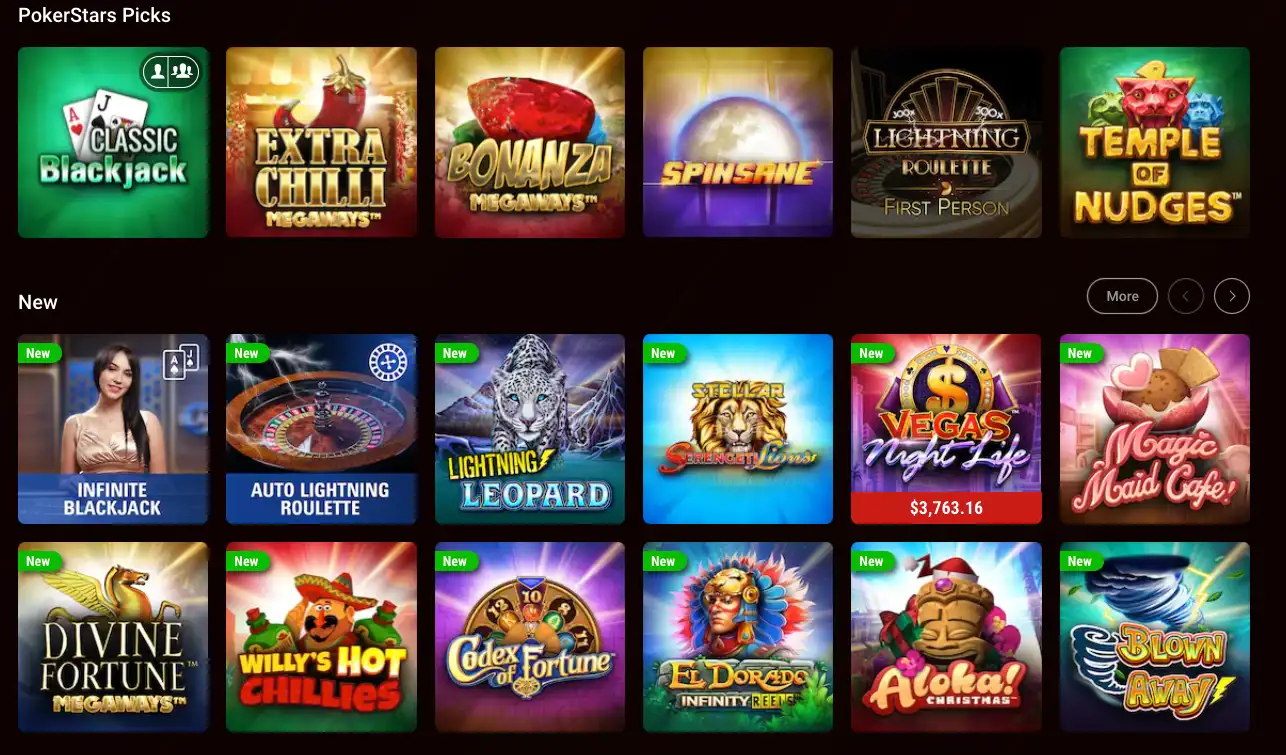 PokerStars Casino Games