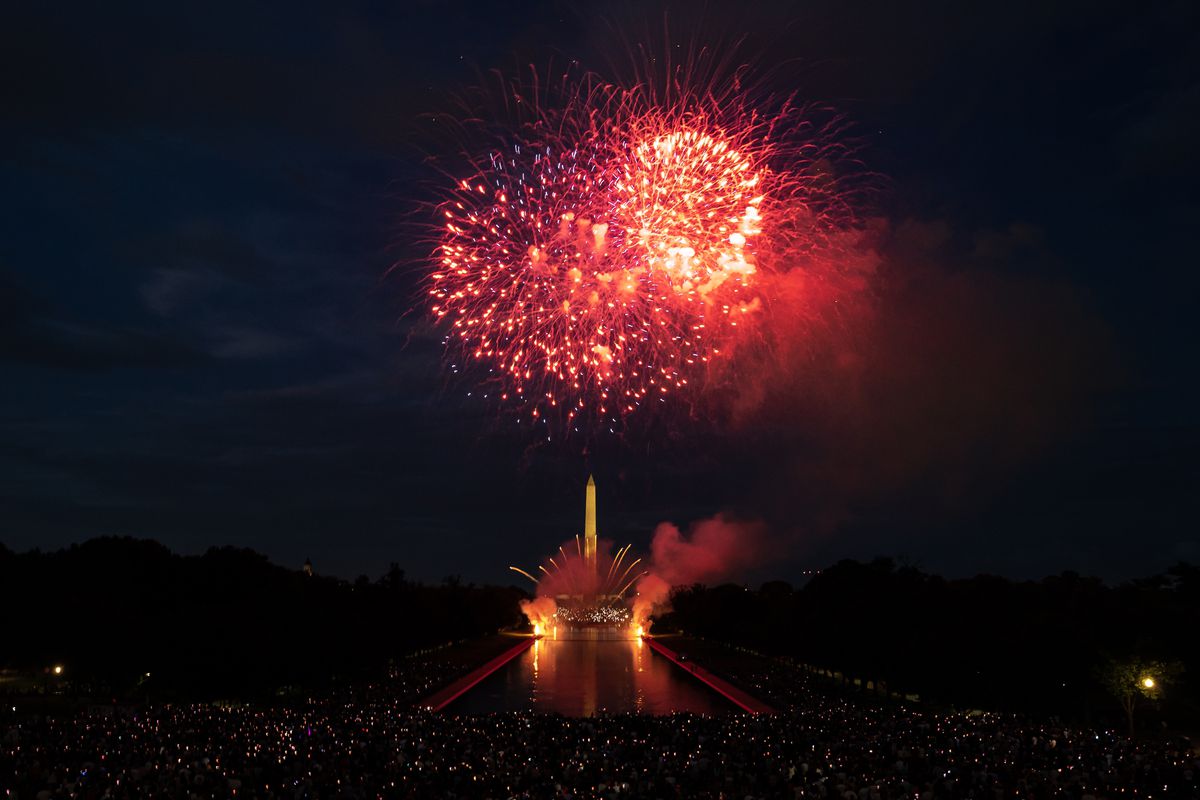 Fourth Of July Fireworks Erupt Over National Mall In Washington, D.C.