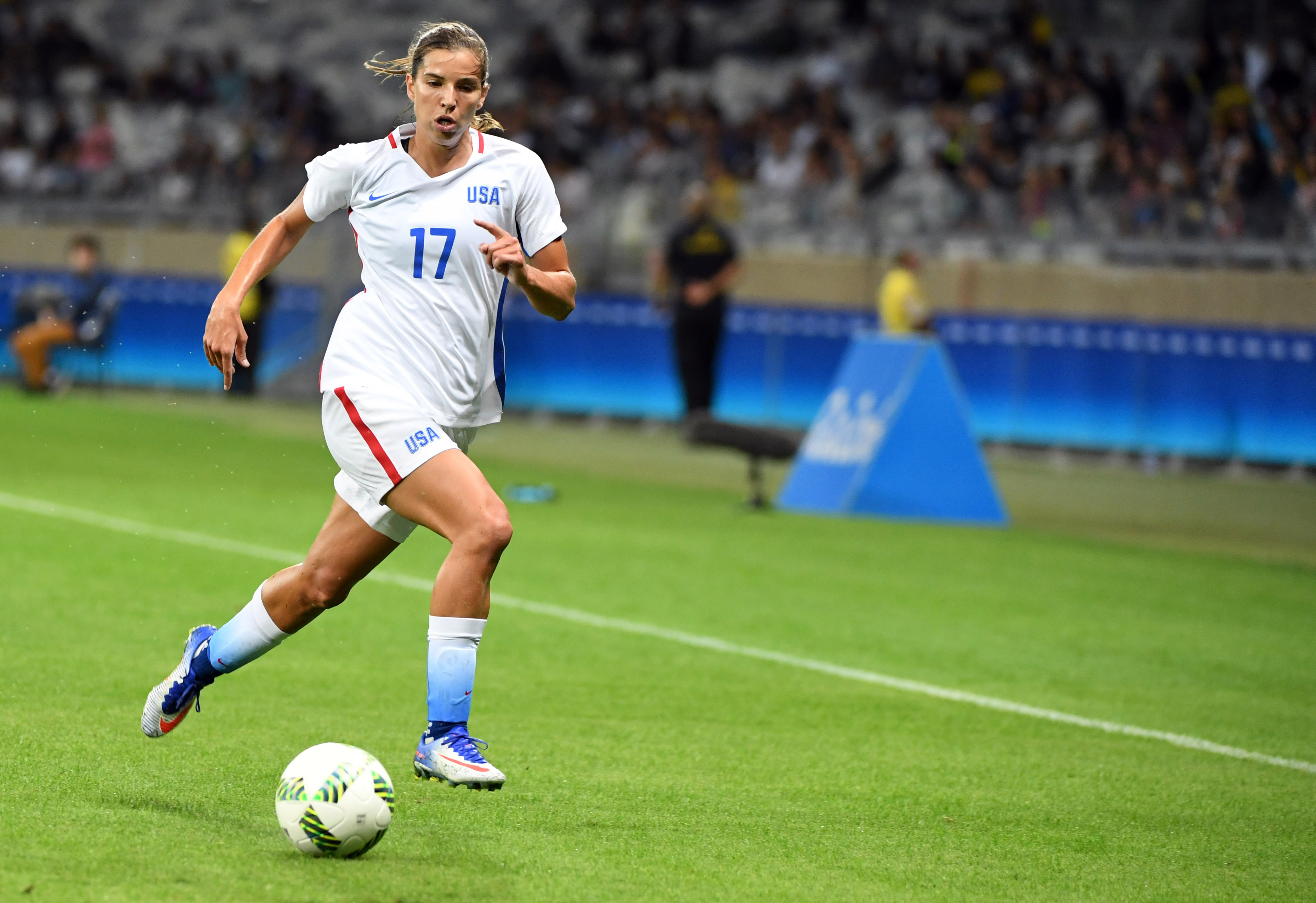 Olympics: Football-Women's Team-1st Round Group G-United States (USA) vs New Zealand (NZL) 