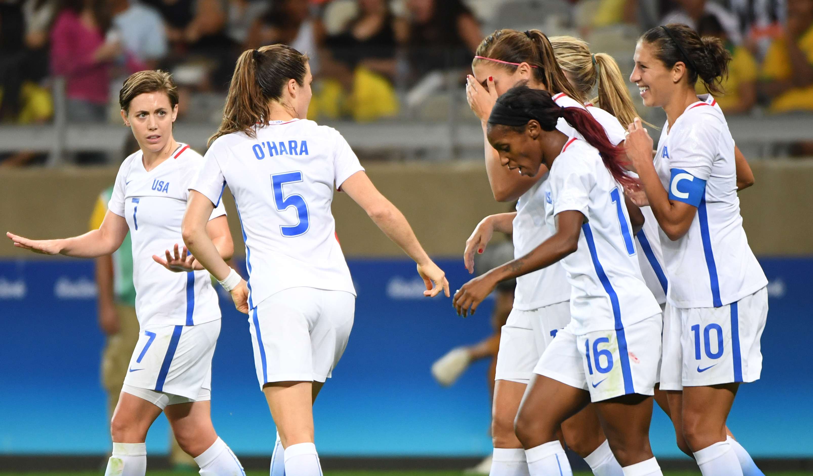 Olympics: Football-Women's Team-1st Round Group G-United States (USA) vs France (FRA) 