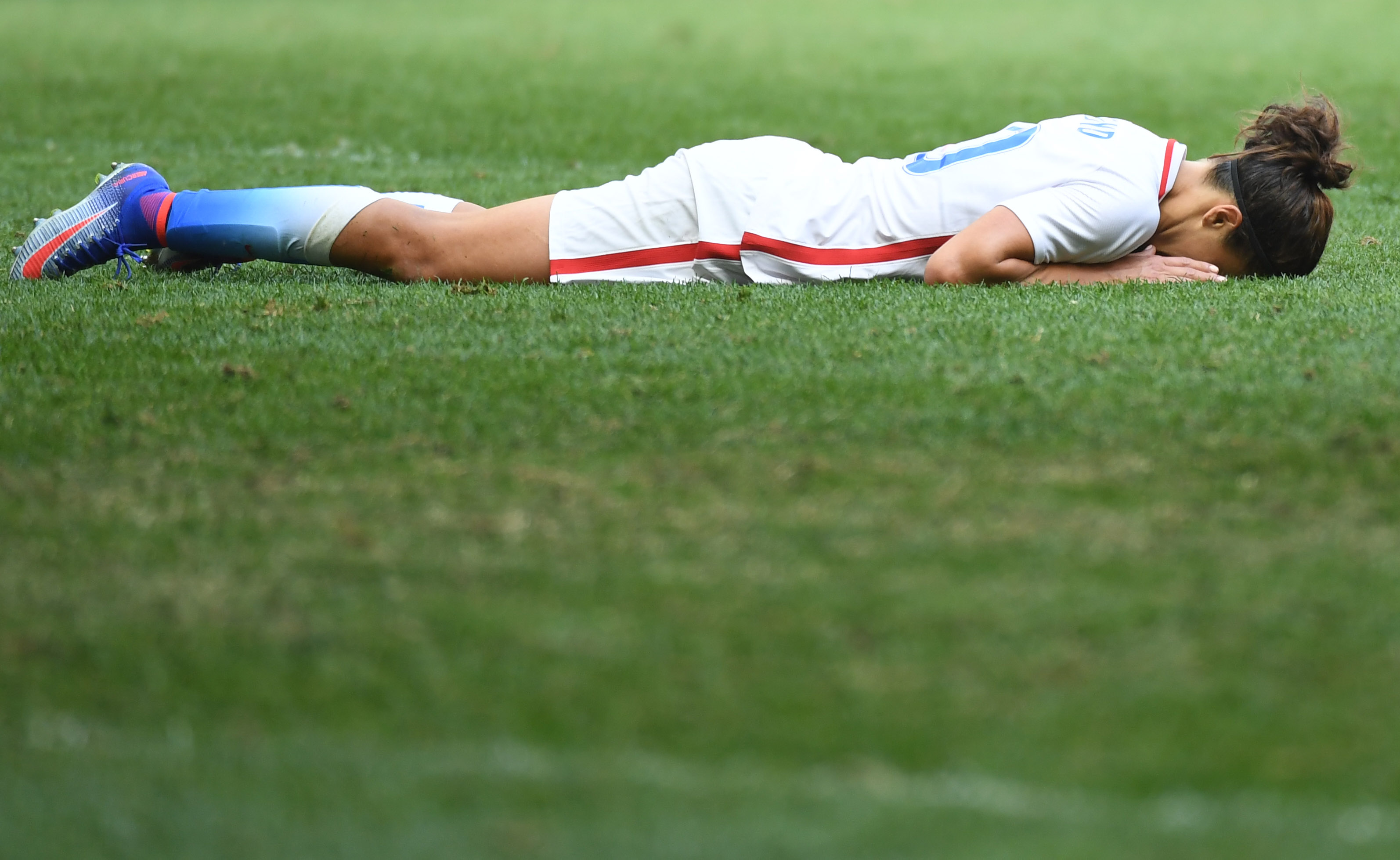 Olympics: Football-Women's Team-Quarterfinal -USA vs SWE