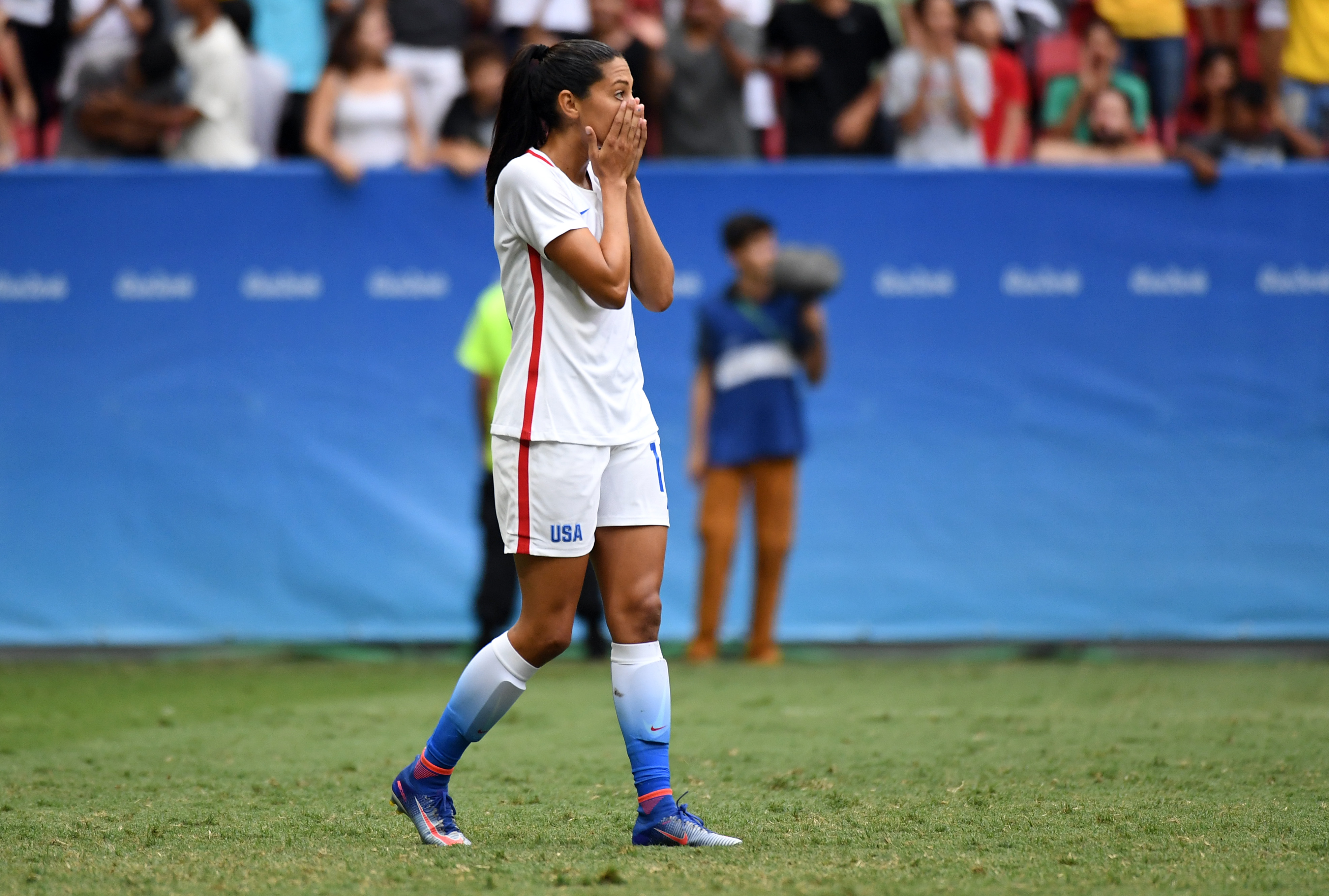 Olympics: Football-Women's Team-Quarterfinal -USA vs SWE