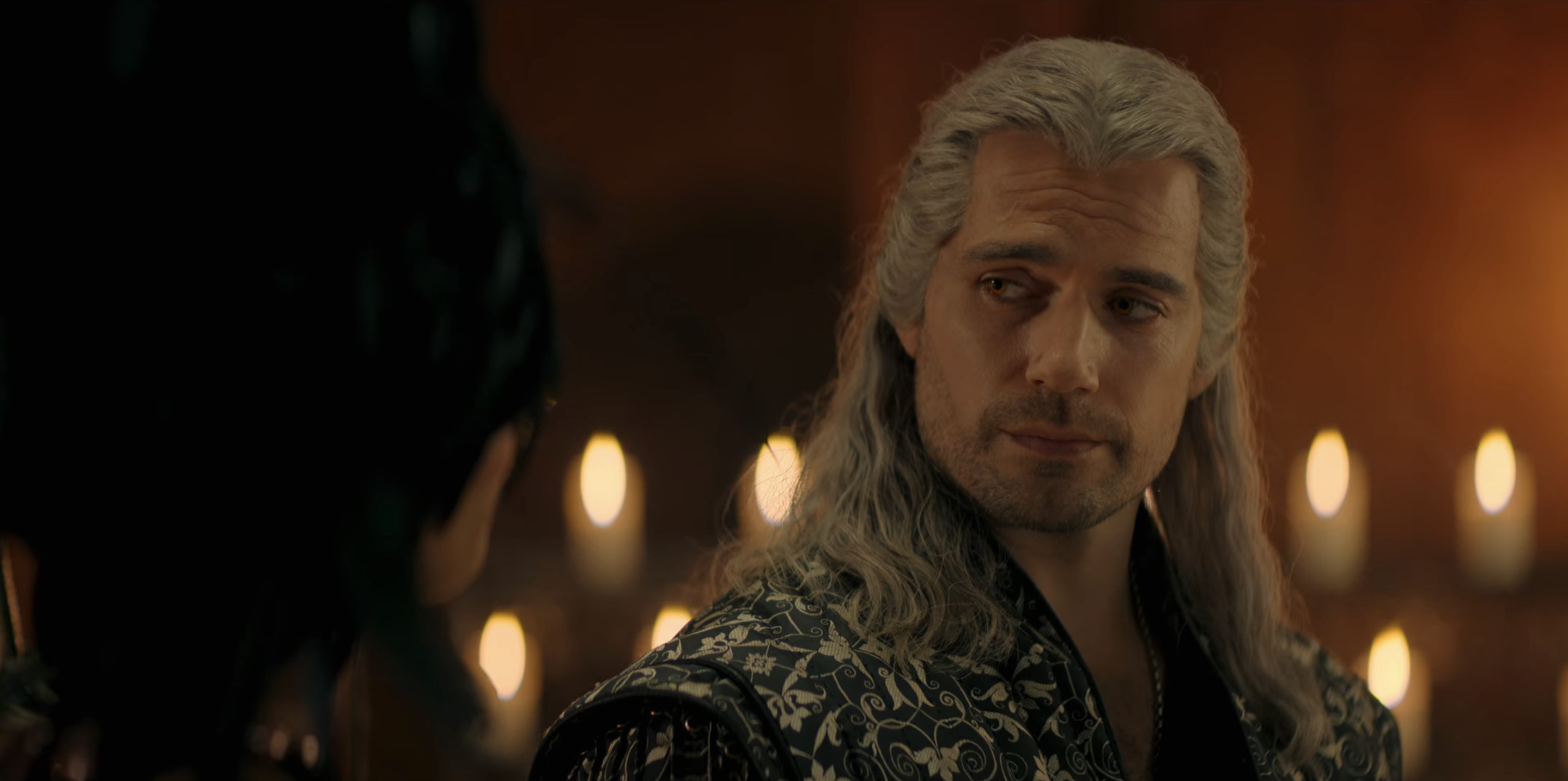 Henry Cavill as Geralt at the Mage ball