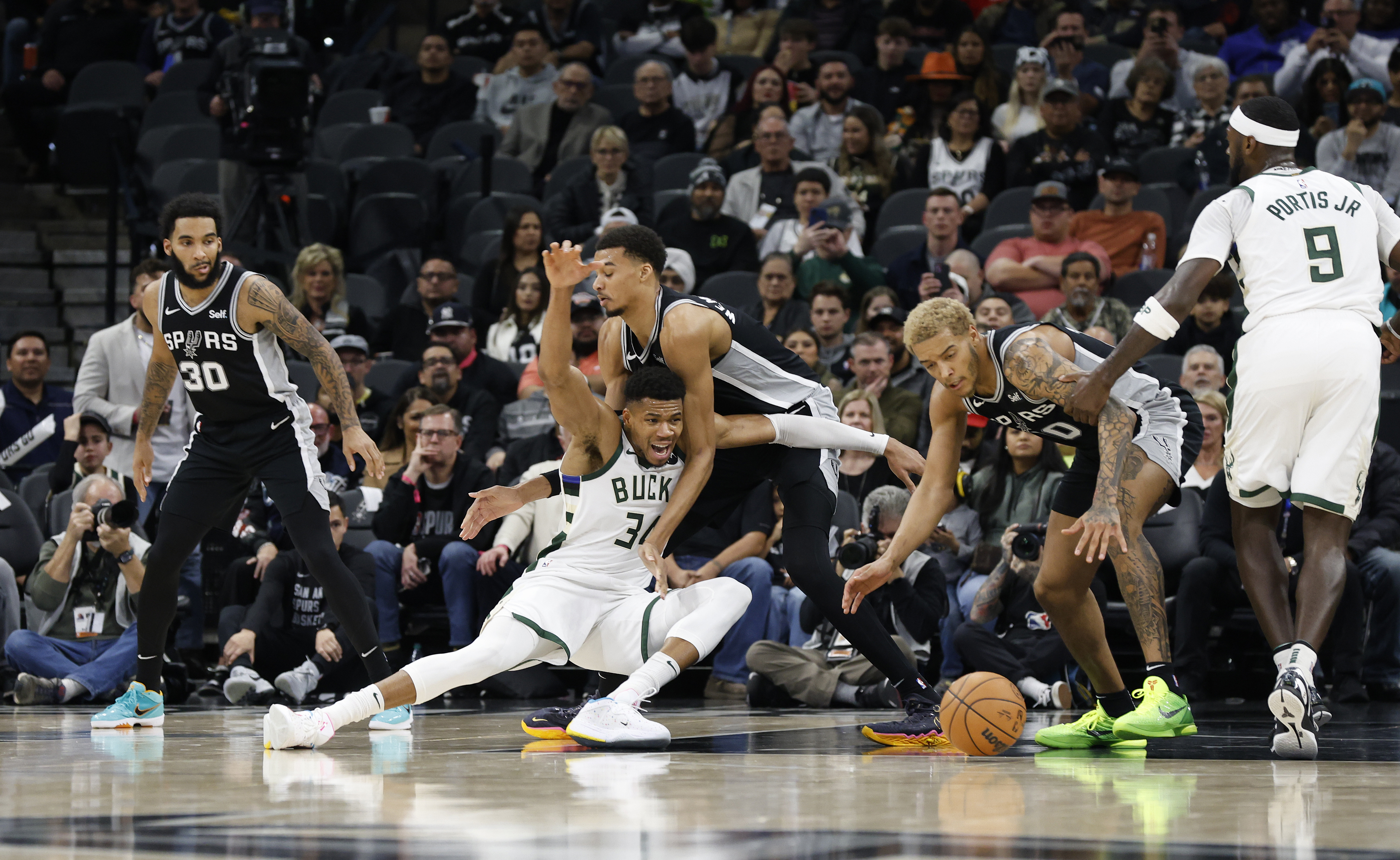 Milwaukee Bucks v San Antonio Spurs