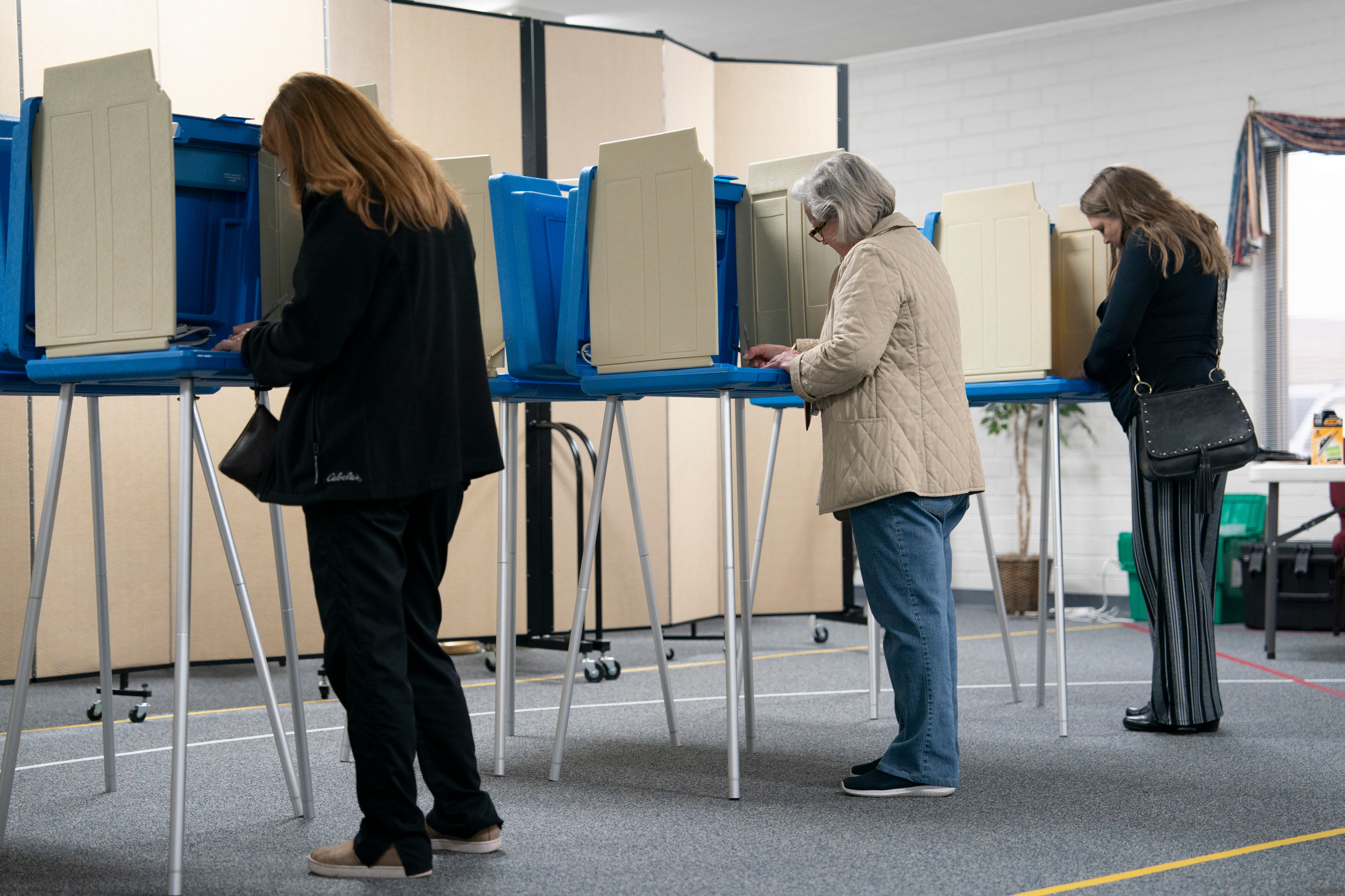 Voters Cast Ballots In The North Carolina Primary Election