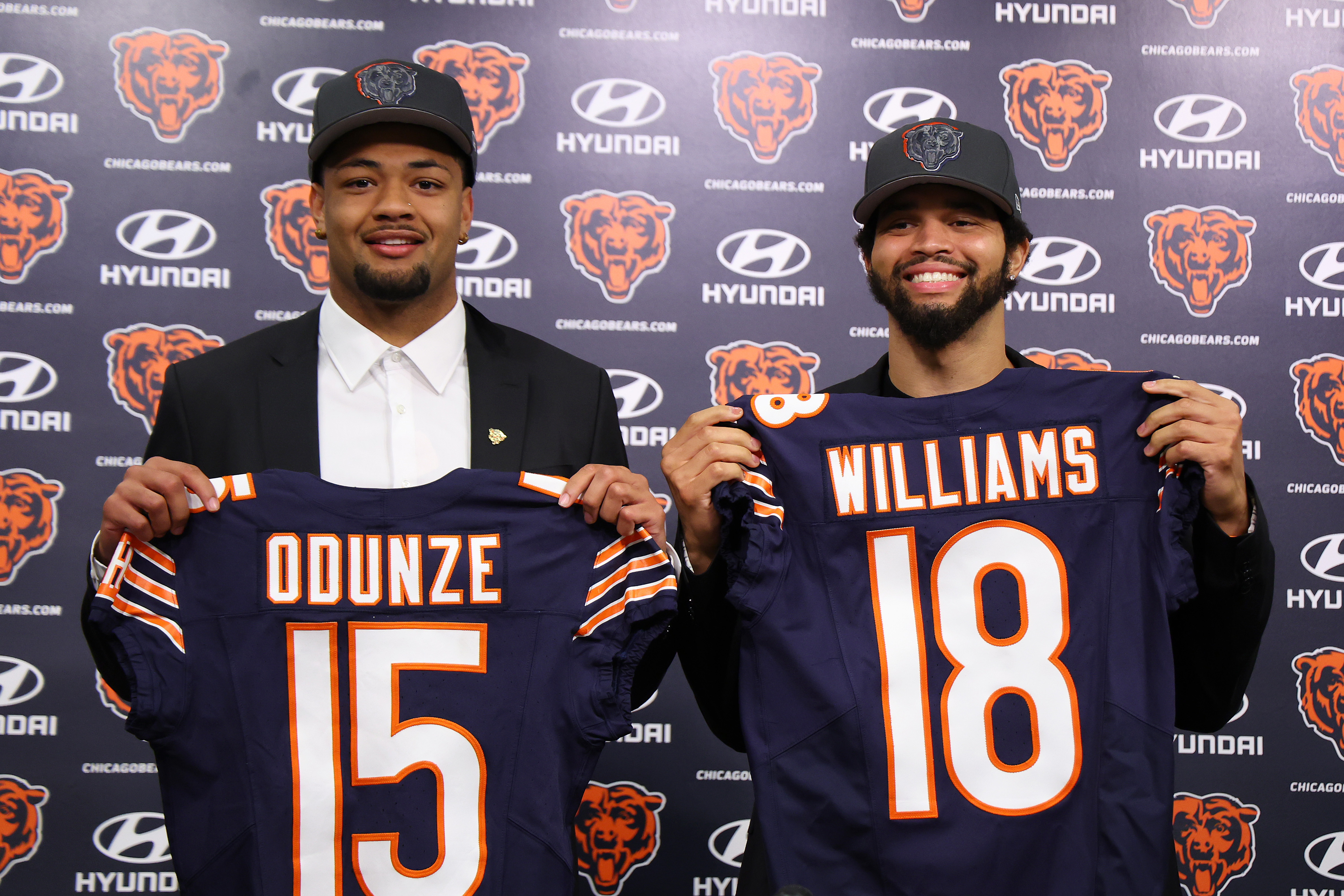 Chicago Bears Introduce Quarterback Caleb Williams And Wide Receiver Rome Odunze