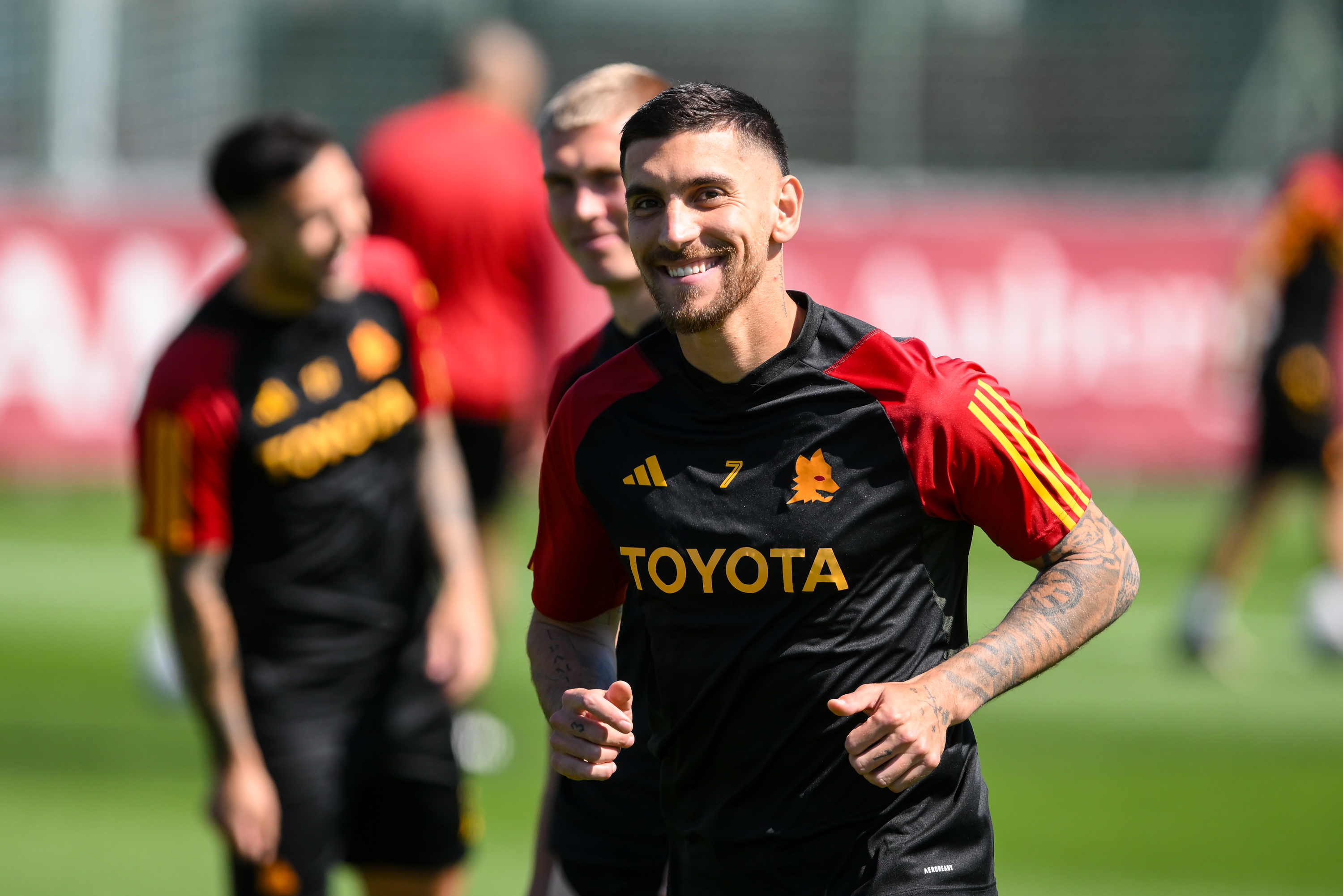 AS Roma Training Session And Press Conference