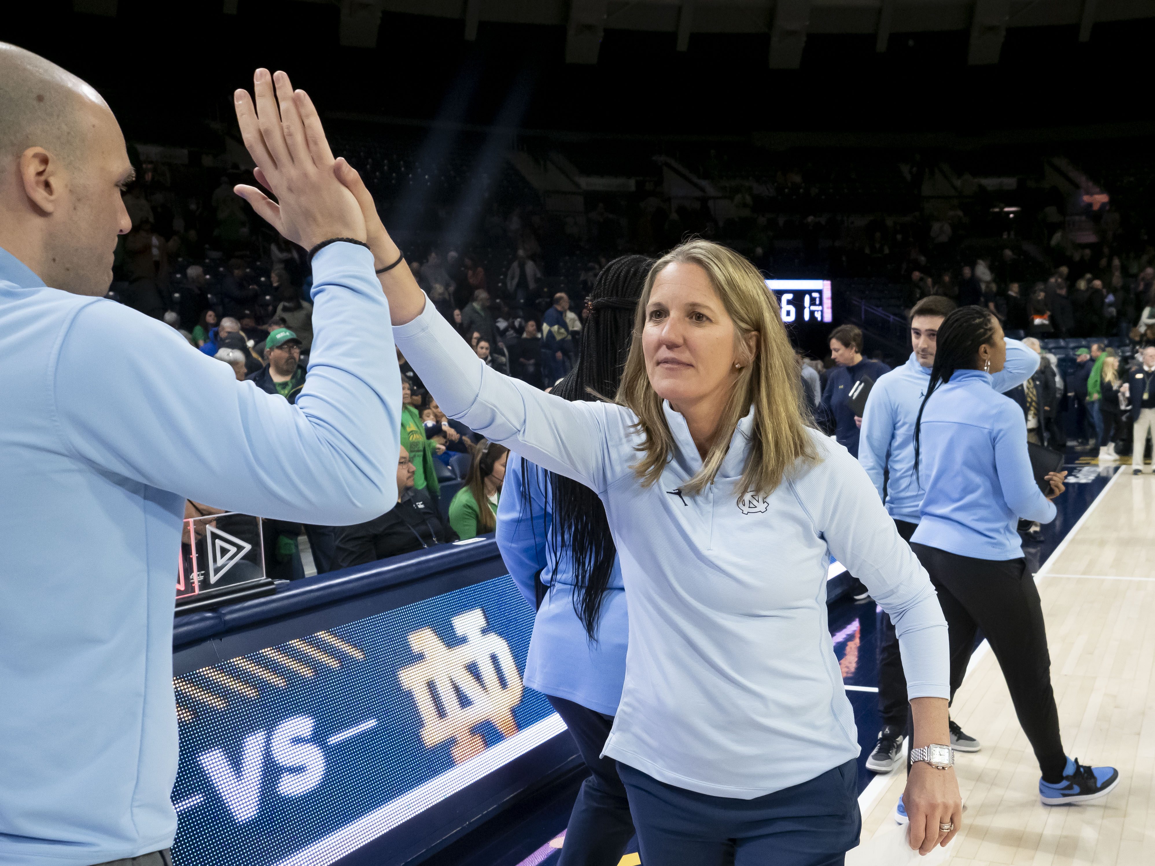 COLLEGE BASKETBALL: JAN 07 Women’s North Carolina at Notre Dame