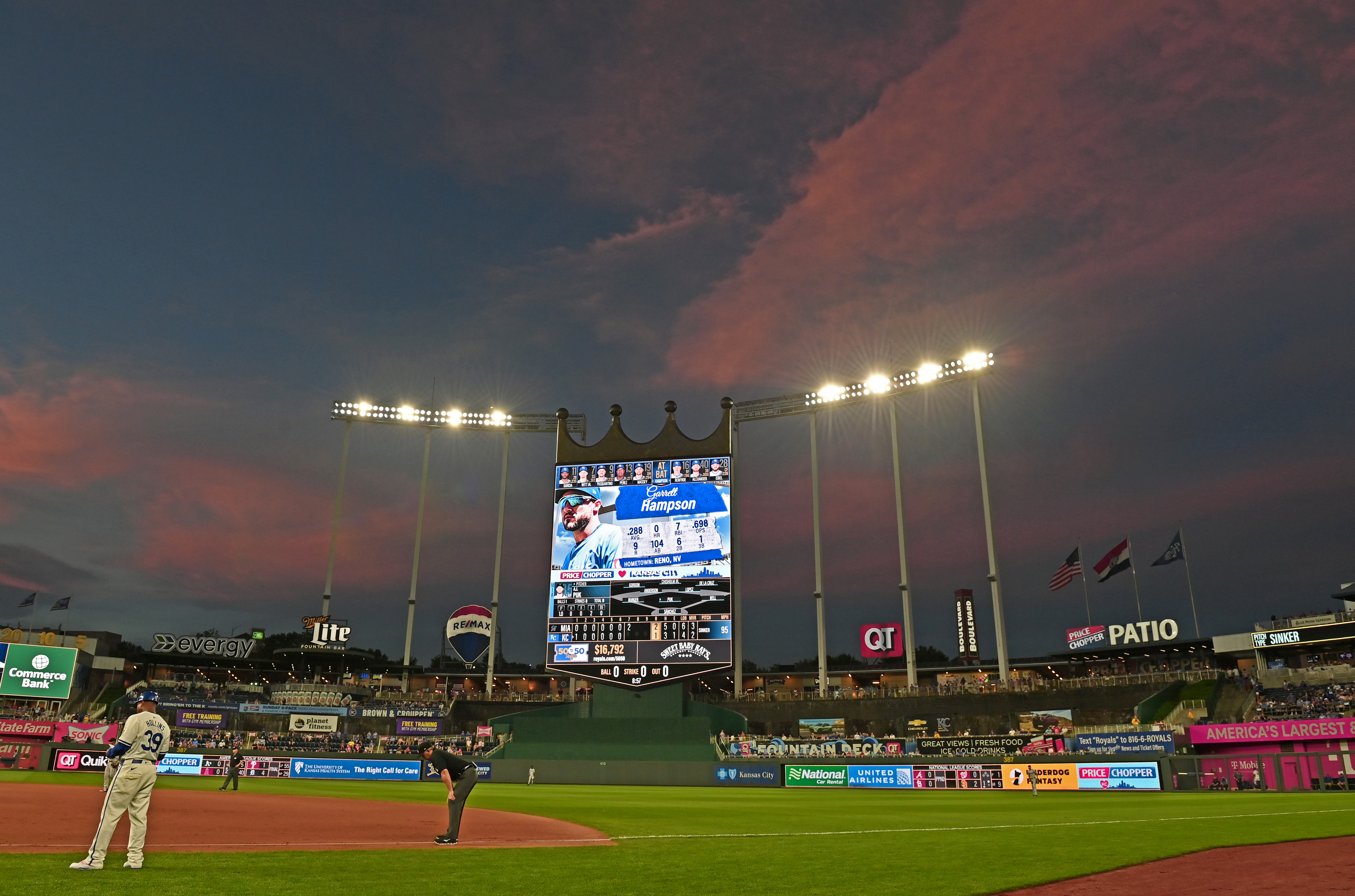 MLB: Miami Marlins at Kansas City Royals